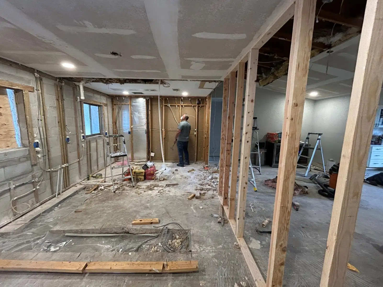 Full Kitchen Remodeling Work in Process