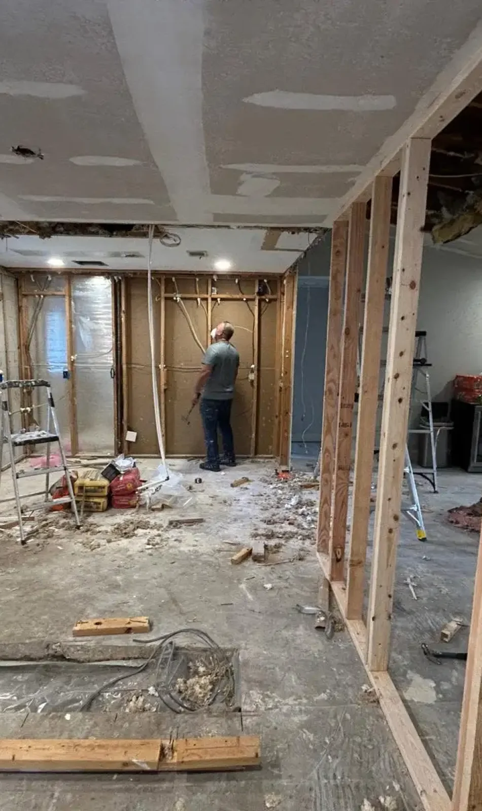 Full Kitchen Remodeling Work in Process